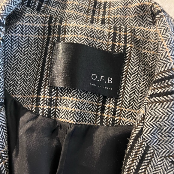 Women’s grey checkered blazer - Picture 3 of 6